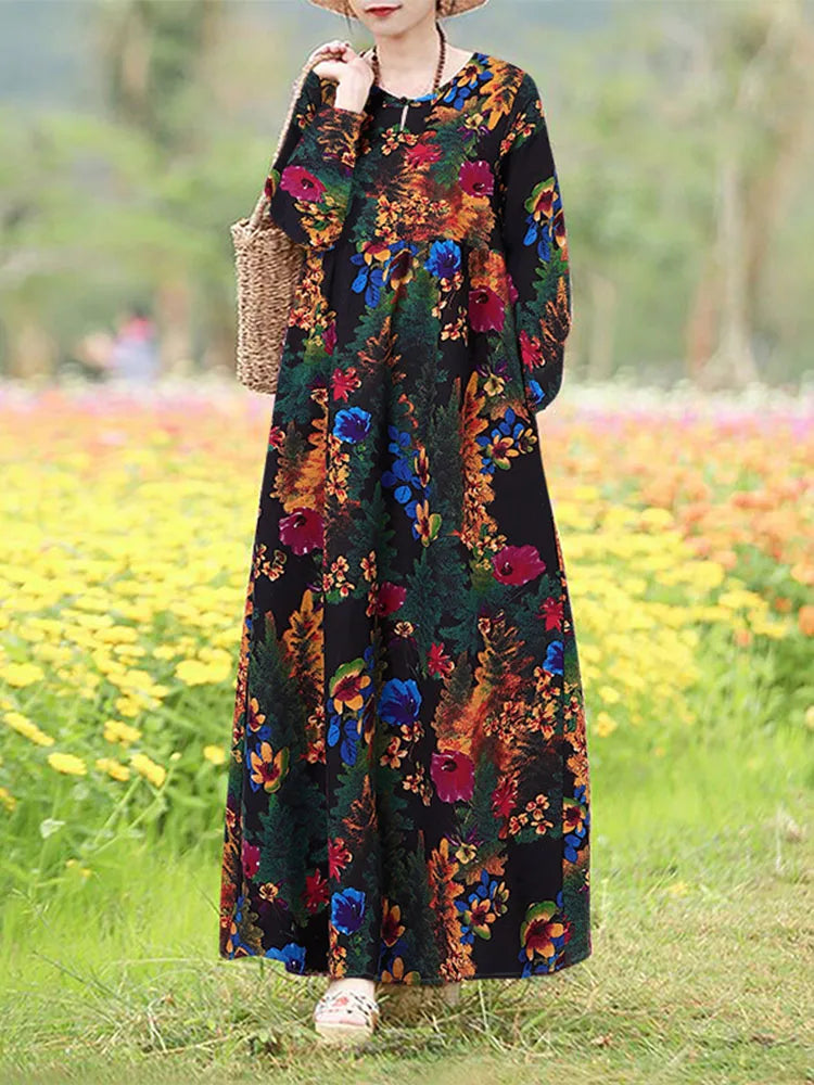 Giorgia | Vintage Floral Printed Dress