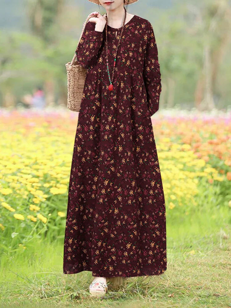 Giorgia | Vintage Floral Printed Dress