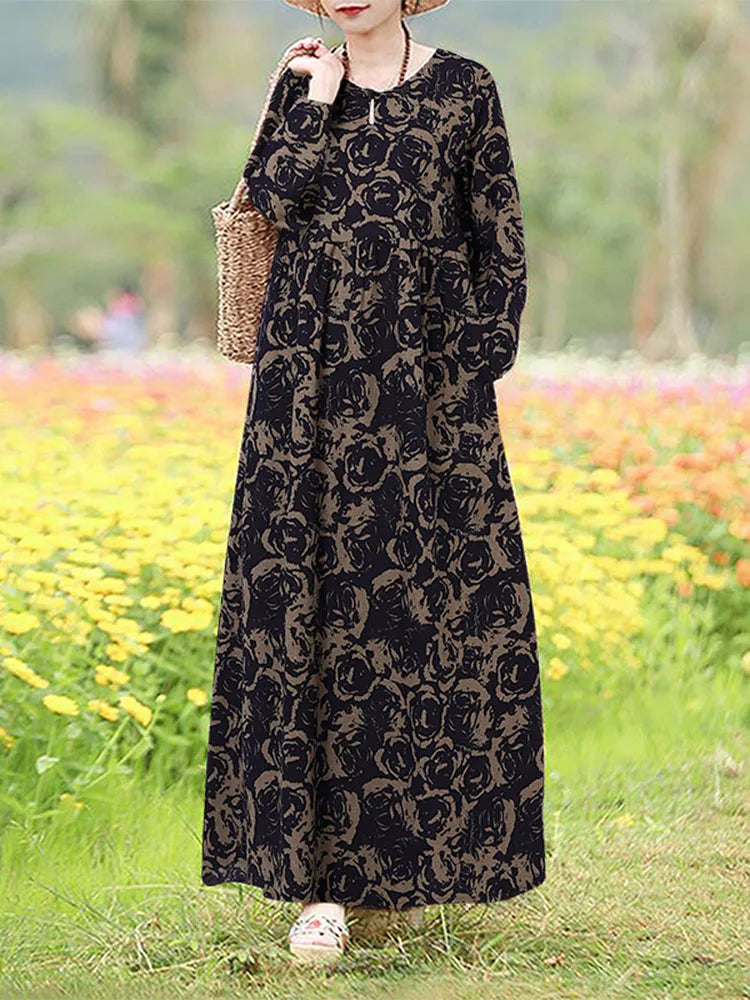 Giorgia | Vintage Floral Printed Dress